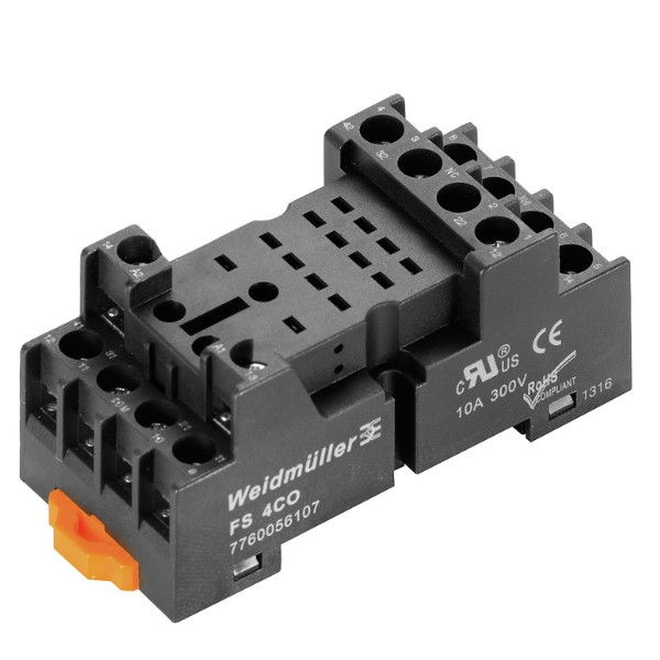 Base Plugável para Relé Universal 4 Contatos Reversíveis 10A 250VCA