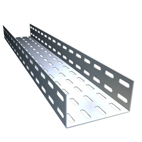 Eletrocalha Perfurada Galvanizada a Fogo 50x50x3000 mm sem Tampa sem Virola Chapa 14