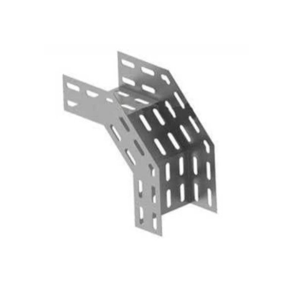 Curva 90G Vertical Perfurada Galvanizada a Fogo Interna para Eletrocalha 100x100 mm Chapa 14