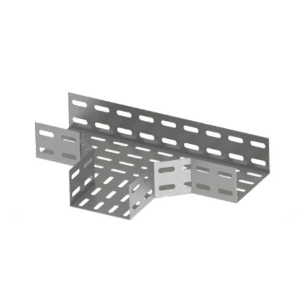 Te Perfurado Horizontal 90G Galvanizado a Fogo para Eletrocalha 50x50 mm Chapa 14