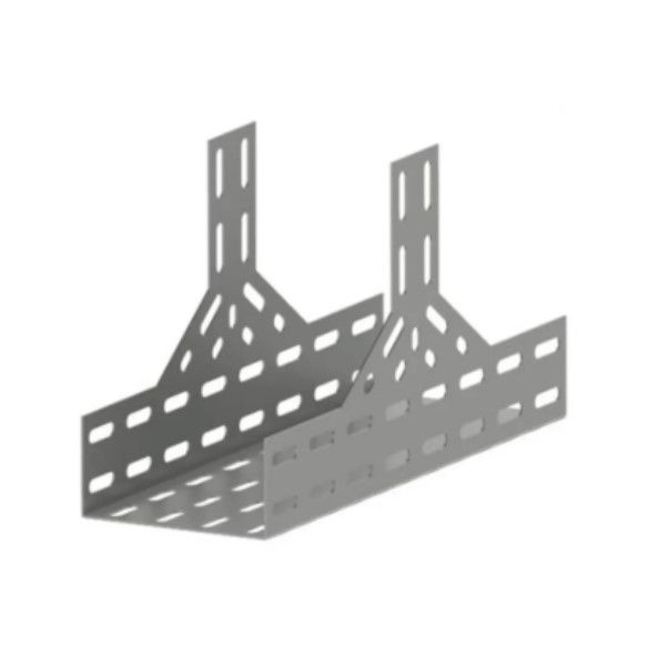 Te Perfurado Vertical Subida Galvanizado a Fogo para Eletrocalha 50x50 mm