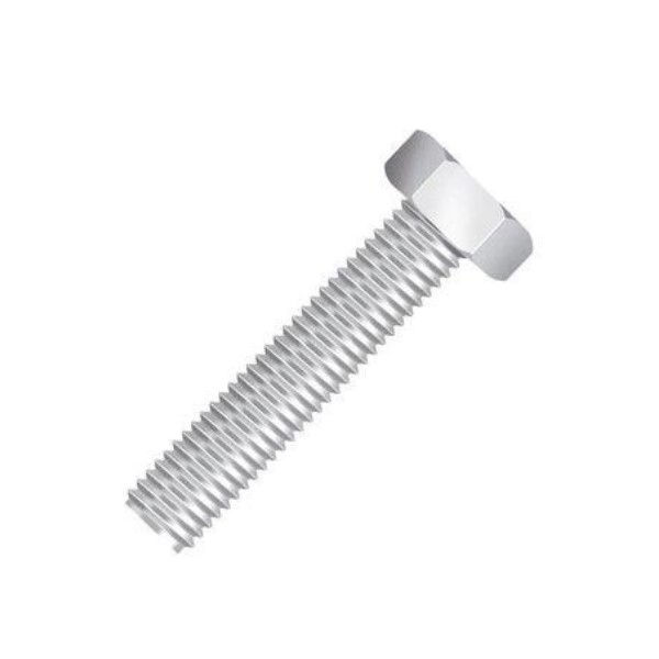Parafuso Cabeça Sextavada Galvanizado Branco M6x20 mm
