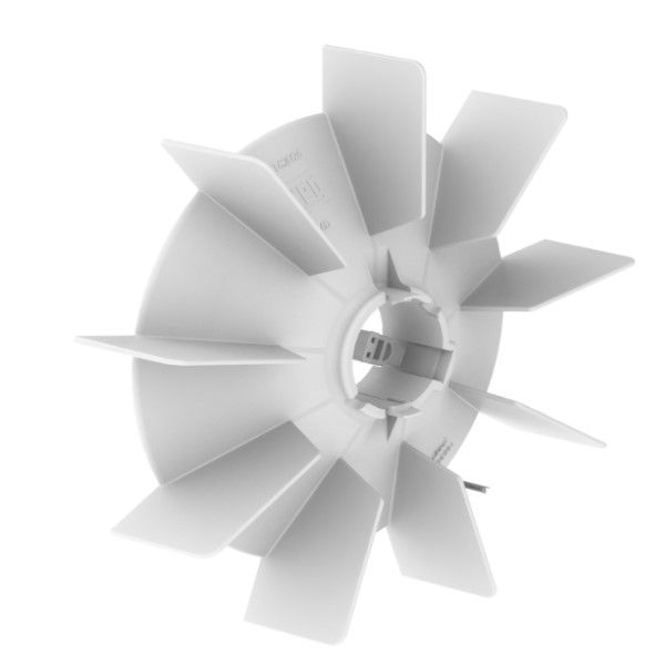 Ventoinha Polipropileno 132-2P Furo 30,5 mm Branco para Motor