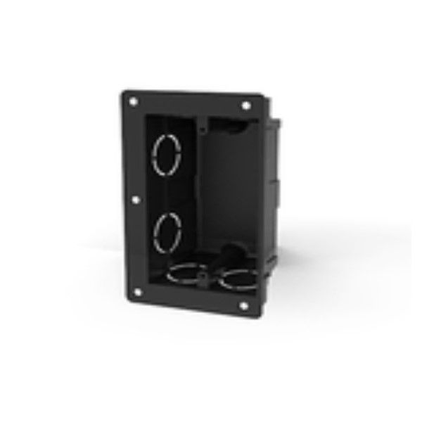 Caixa Elétrica Derivação Embutir PVC 4x2 DRY Wall Preta Quadrado