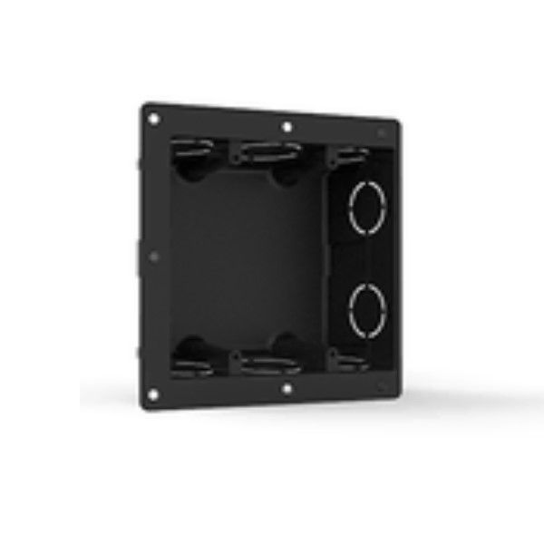 Caixa Elétrica Derivação Embutir PVC 4x4 DRY Wall Preta Quadrado