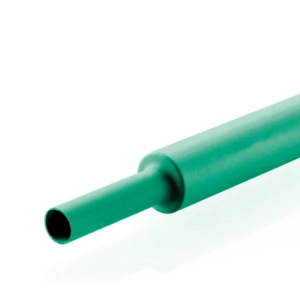 Tubo Termocontrátil Poliolefina 600VCA 2" Verde 25,4-50,8 mm