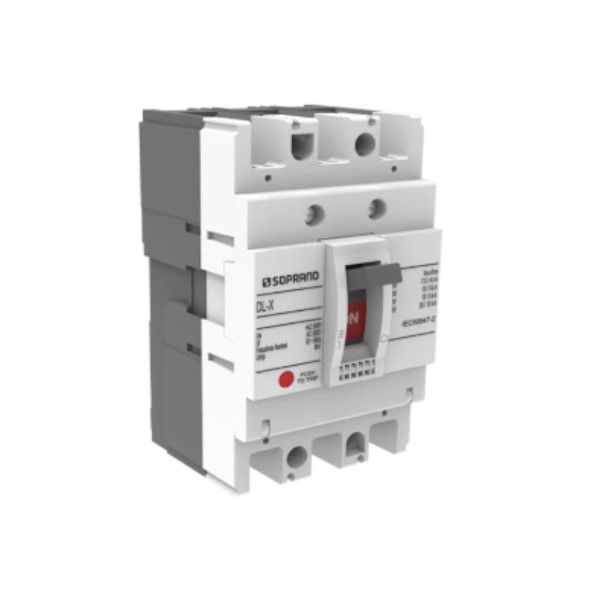 Disjuntor Termomagnético Fixo Tripolar DL063-X 10A 25 KA/10 KA 220/380VCA Caixa Moldada