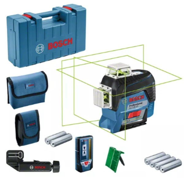 Nível Laser Nível Laser 30 M GLL 3-80CG Verde+Receptor LR7+MALETA