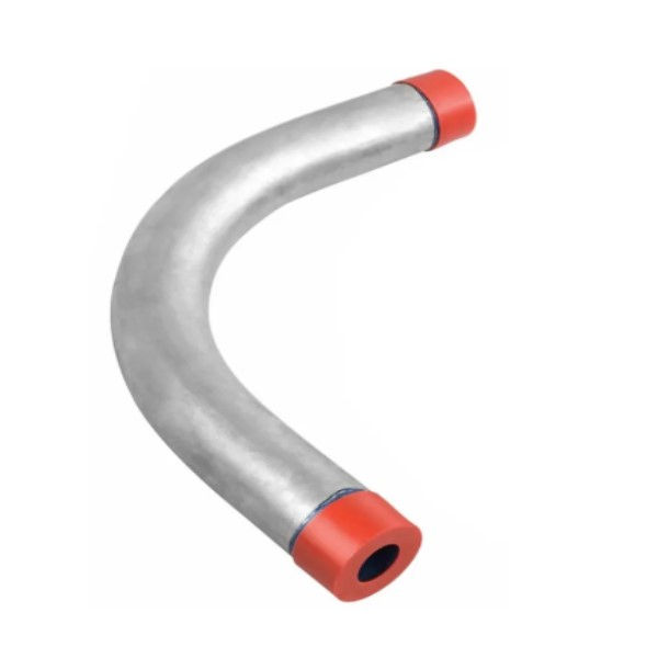 Curva 90G Galvanizada a Fogo para Eletroduto 5" com Rosca BSP NBR 5598