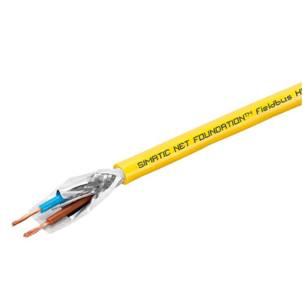 Cabo Cobre Isolado PVC 300V 2x ST CY 1x2x1,1/2,85-100 PROFIBUS Blindado Amarelo para Barramento IEC 61158-2