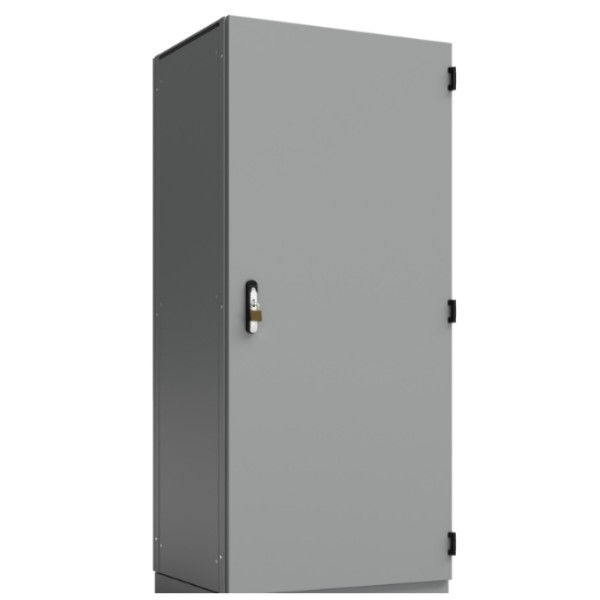 Painel Modular com Tampa Lateral e Base Soleira com Porta Frontal 1900+100x800x600 mm com Placa de Montagem