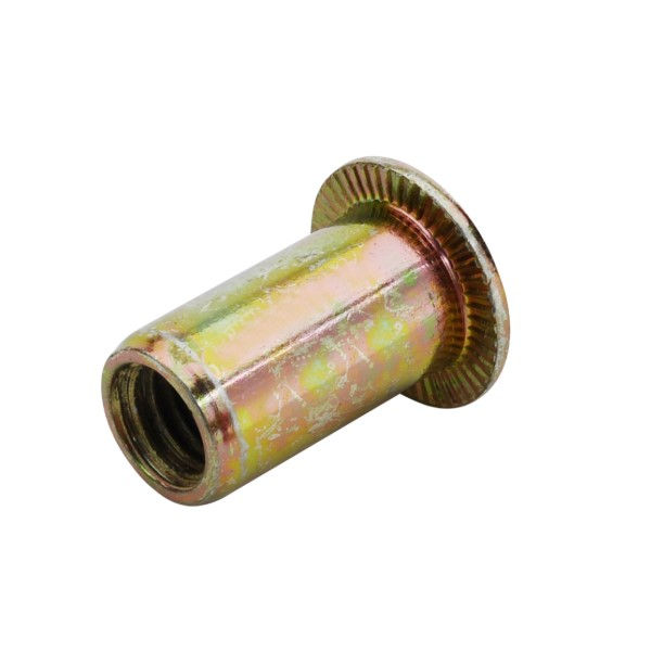 Rebite Tubular Cabeça Plana Aço Carbono 8,0x16,5 mm