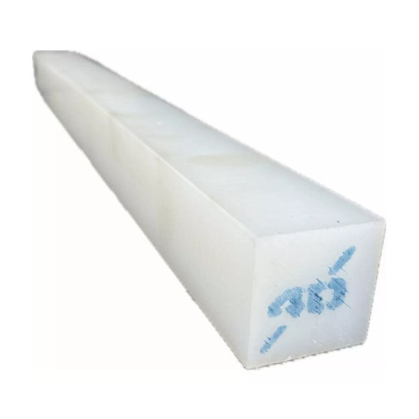 Tarugo Quadrado NYLON Natural 40x40x1000 mm