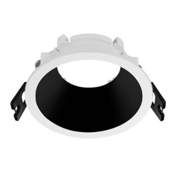 Spot Embutir PVC 9W Recuado Para Lâmpada LED MR16 Branco/Preto Redondo Girare