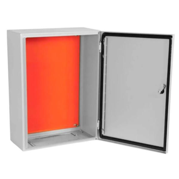 Quadro de Comando Metálico 600x480x220 mm com Flange Cinza IP64