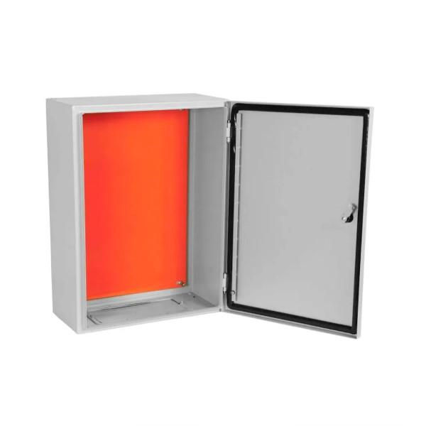 Quadro de Comando Metálico 480x380x170 mm com Flange Cinza IP64