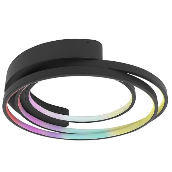 Plafon Led Sobrepor 27W Ceiling Deco Smart 1450 lm Bivolt Preto