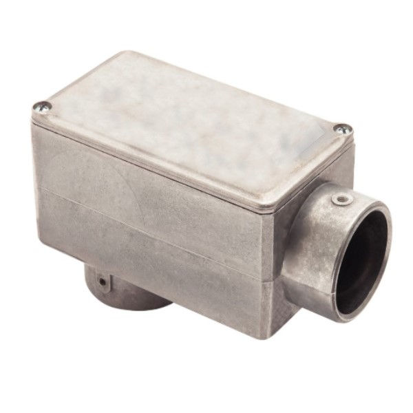 Condulete Alumínio Tipo LB 2" com Rosca BSP com Tampa Cega com Vedação sem Pintura