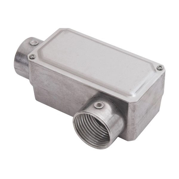 Condulete Alumínio Tipo LL 2" com Rosca BSP com Tampa Cega com Vedação sem Pintura