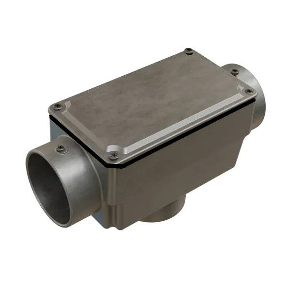 Condulete Alumínio Tipo TB 2" com Rosca BSP com Tampa Cega com Vedação sem Pintura