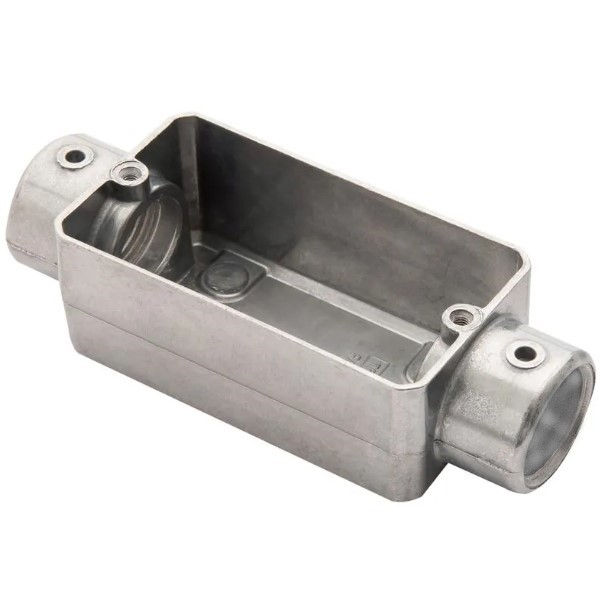 Condulete Alumínio Tipo C 1/2" sem Rosca sem Tampa sem Vedação sem Pintura IP20