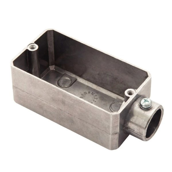 Condulete Alumínio Tipo e 1/2" sem Rosca sem Tampa sem Vedação sem Pintura IP20