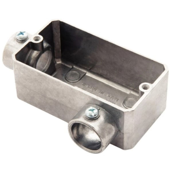 Condulete Alumínio Tipo LL 1/2" sem Rosca sem Tampa sem Vedação sem Pintura IP20