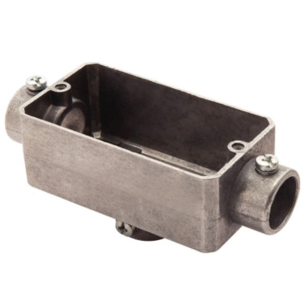 Condulete Alumínio Tipo TB 3/4" sem Rosca sem Tampa sem Vedação sem Pintura IP20