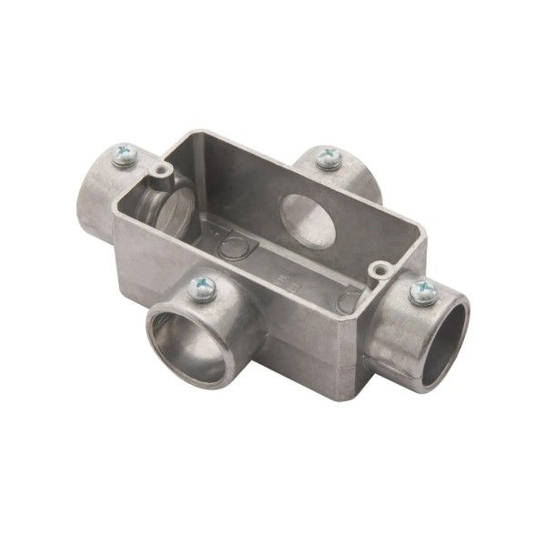 Condulete Alumínio Tipo X 3/4" sem Rosca sem Tampa sem Vedação sem Pintura IP20