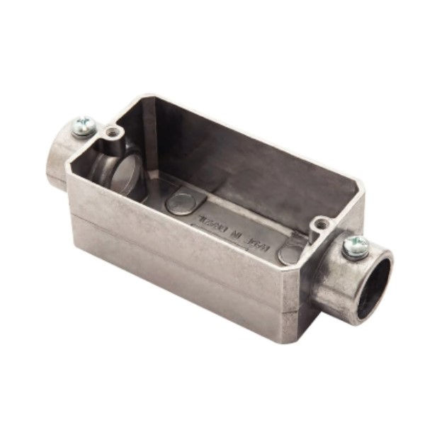 Condulete Alumínio Tipo C 1" sem Rosca sem Tampa sem Vedação sem Pintura