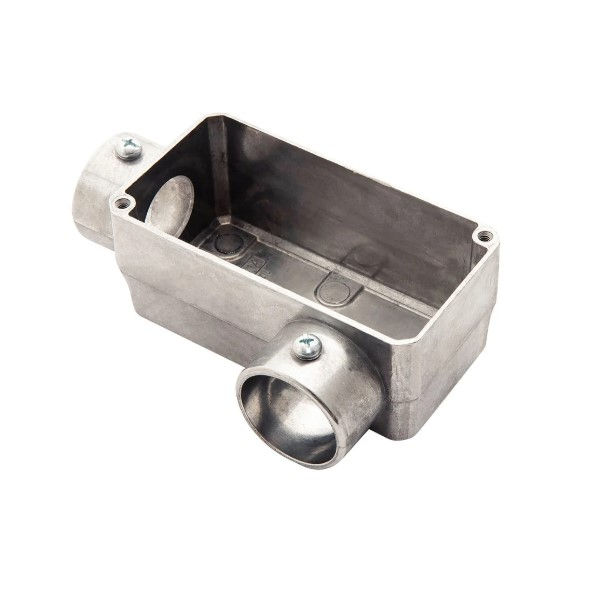 Condulete Alumínio Tipo LL 1" sem Rosca sem Tampa sem Vedação sem Pintura IP20