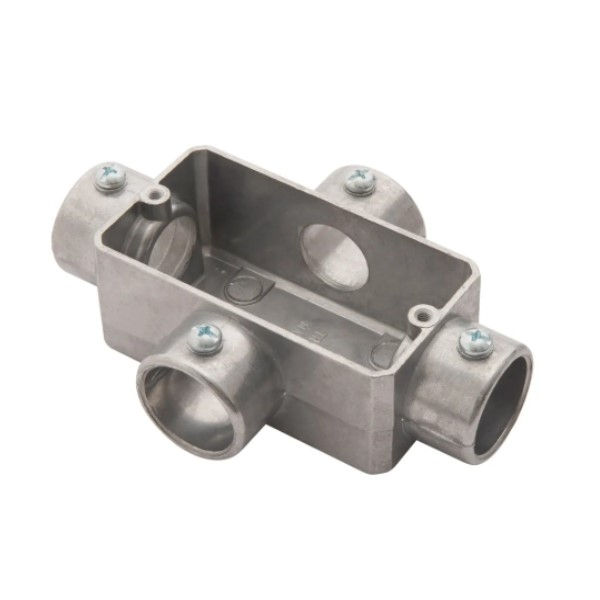 Condulete Alumínio Tipo X 1" sem Rosca sem Tampa sem Vedação sem Pintura IP20