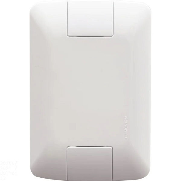 Placa PVC Cega 4x2 Branca Linha Aria