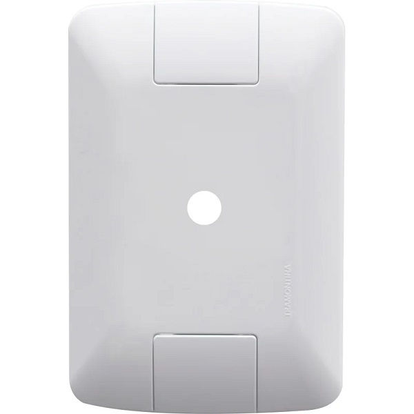 Placa PVC Passagem de Fio 1 Furo 4x2 Branca Linha Aria