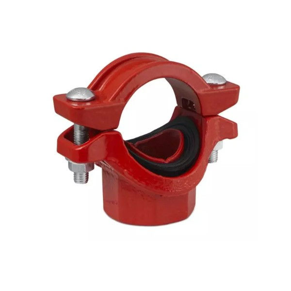 Te Mecânico Ranhurado 4"X2.1/2"(114x76 mm) com Rosca Bspt