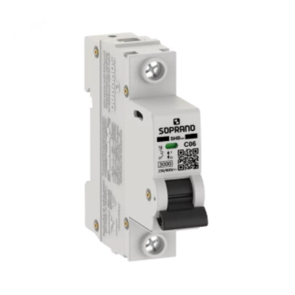 Disjuntor Termomagnético Fixo Unipolar SHB1 C 6A 5 KA/3 KA 127/220VCA DIN