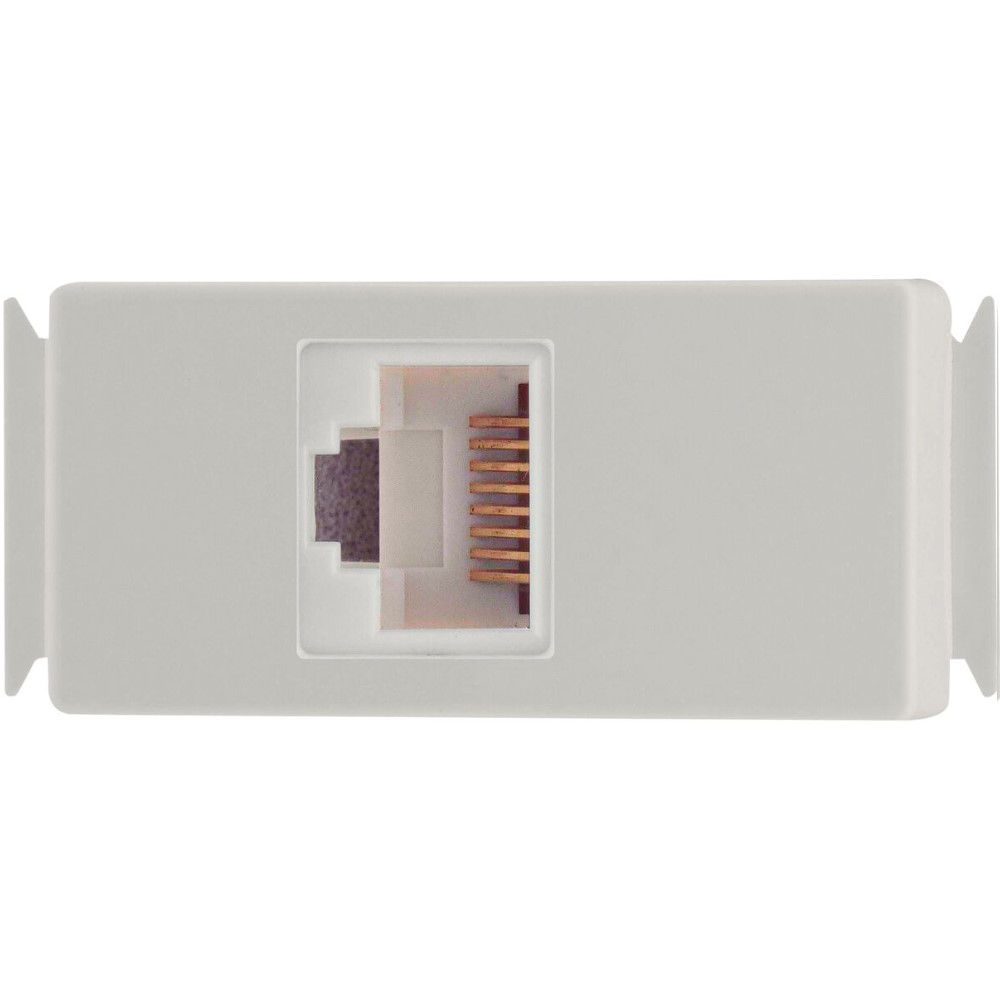 Módulo Módulo Tomada RJ45 8 Fios CAT6 PVC Branco Linha Aria