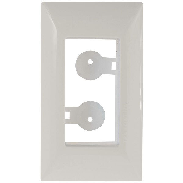 Mini Espelho PVC Branco 70x40 mm para 1 Módulo