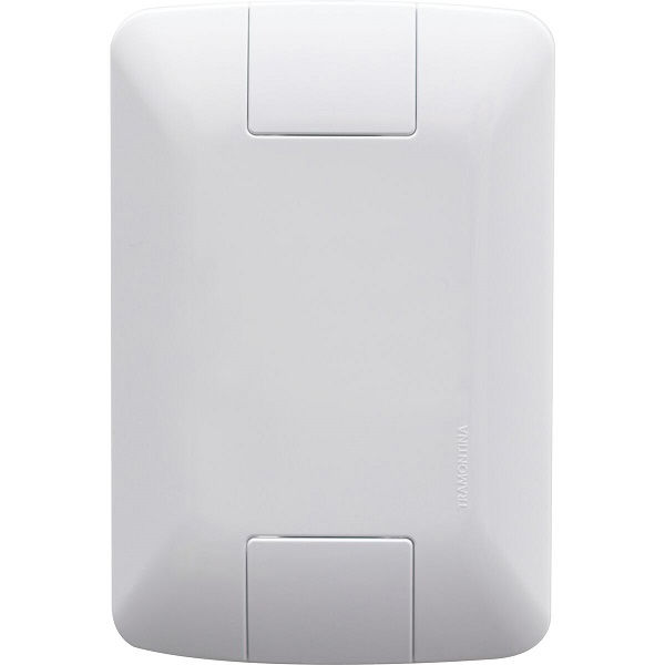 Placa PVC Cega 4x2 Branca Linha Aria (Venda Embalagem com 120 Pecas)