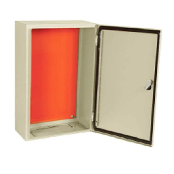 Quadro de Comando Metálico 600x600x400 mm com Flange Bege IP54