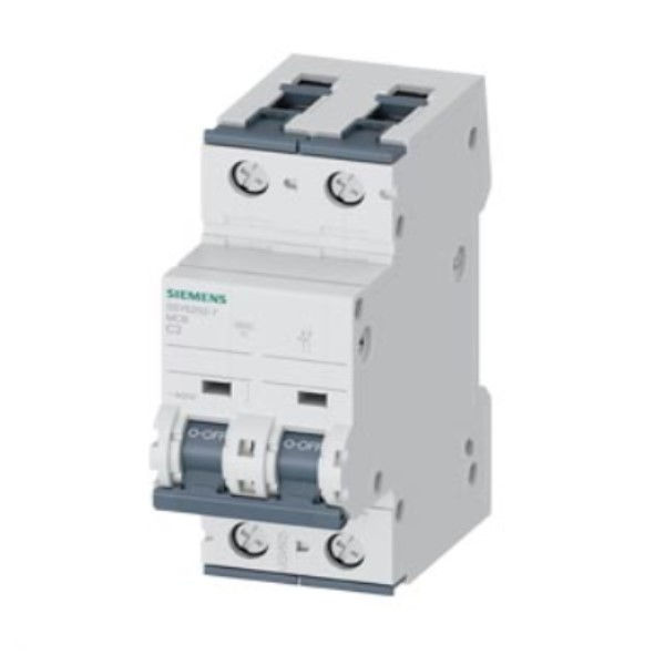 Disjuntor Termomagnético Fixo Bipolar 5SY6 C 2A 6 KA 220/400VCA DIN