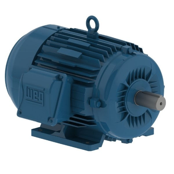 Motor Trifásico 0,33 CV/ 0,25 kW 4 Polos 1800 RPM 220-380VCA 60 Hz IP55 Carcaça 63/B3D IR3 Premium sem Flange Azul