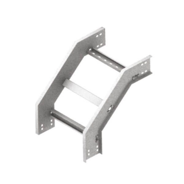 Curva 90G Vertical Galvanizada a Fogo Externa para Leito 800x100x19 mm com Aba Externa Chapa 14/16