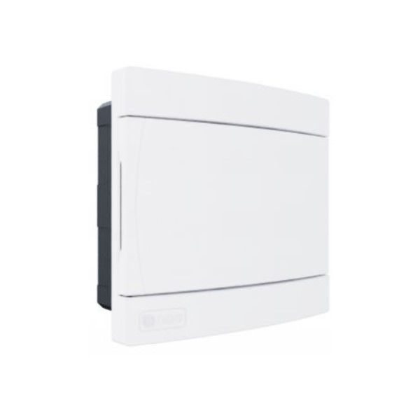 Quadro de Distribuição Quadro de Distribuição PVC Embutir 5 Disjuntores DIN sem Barramento sem Geral Branco Porta Opaca