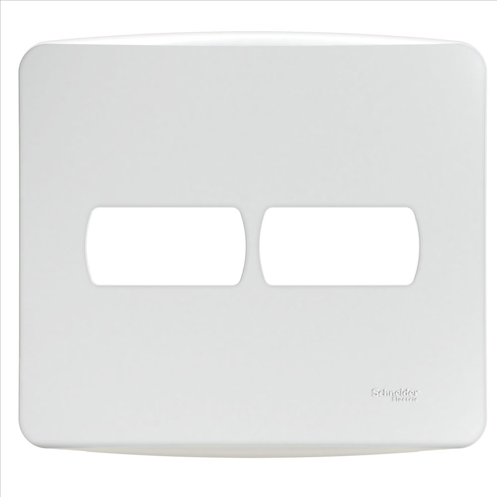 Placa PVC para 2 Módulos Distanciados 4x4 Branca Linha Miluz