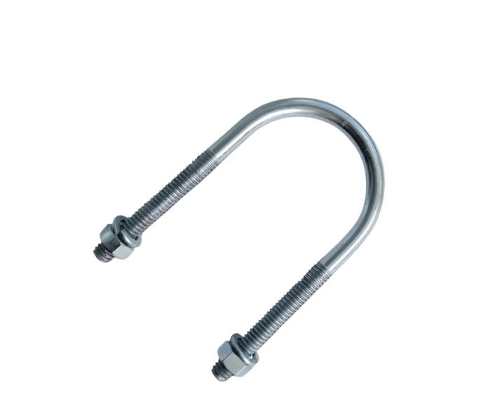 Abraçadeira Galvanizada Eletrolítica Tipo U 1.1/4" com Porca e Arruela para Eletroduto Vergalhão Haste 1/4"