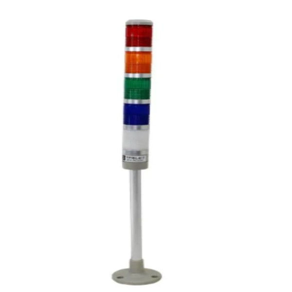 Coluna Luminosa PVC Torre com 5 Lentes 40 mm 24VCA/VCC Vr/VD/AZ/lr/BR Luz Contínua Torre