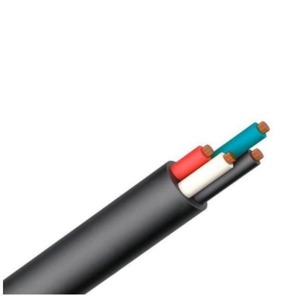 Cabo Cobre Isolado HEPR 90G 0,6/1 kV 4x 4,00 mm² ATOX FLEX Preto NBR 13248 Classe 5