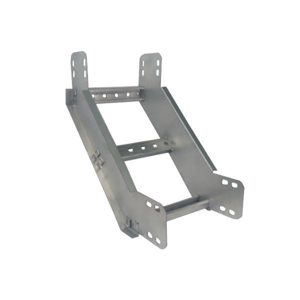 Curva 45G Vertical Galvanizada Eletrolítica Interna para Leito 600x100x19 mm com Aba Interna Chapa 18/18