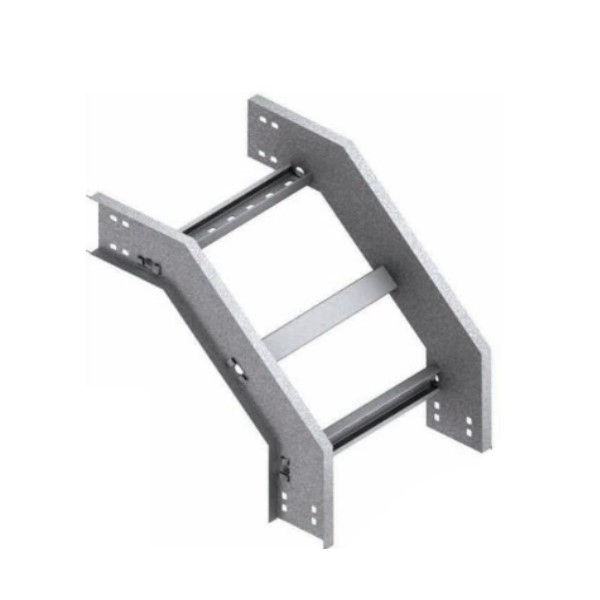 Curva 90G Vertical Galvanizada Eletrolítica Interna para Leito 600x100x19 mm Chapa 18/18